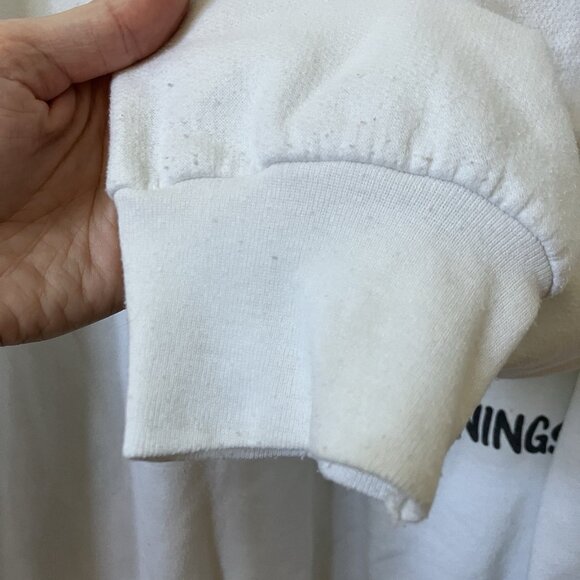 Vintage Miracle Ventures Sweatshirt Womens XL Novelty Funny Dont Do Mornings - Picture 3 of 11